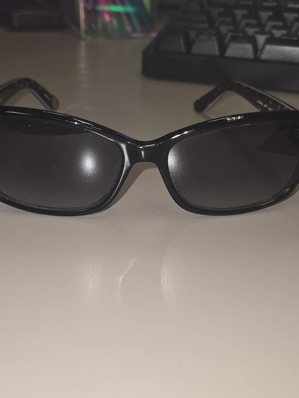 Juicy Couture JU 555/F/S 807Y7 Black Floral Sunglasses Bundle NWOT Case & Cloth
